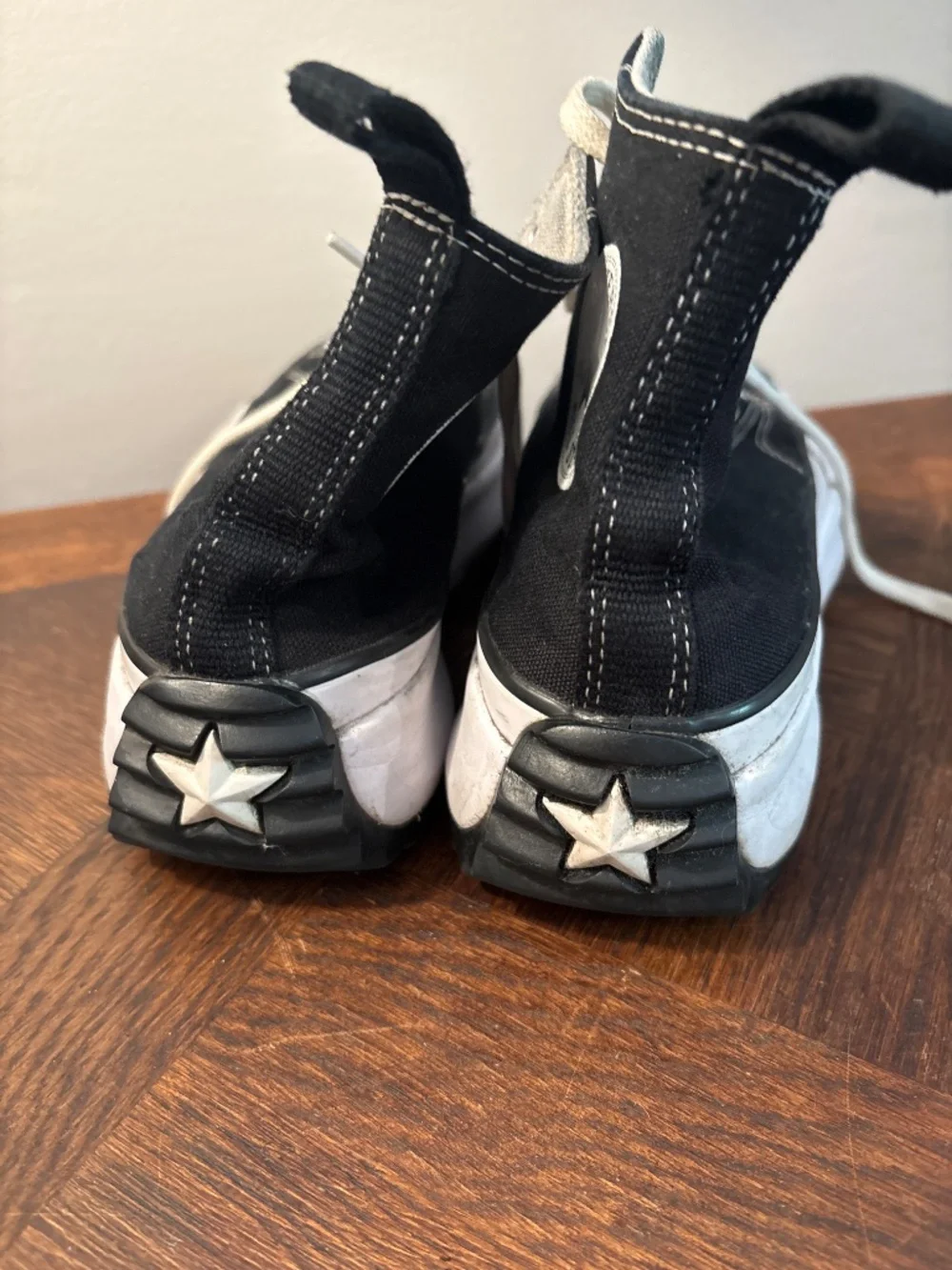 Converse all star run star chuck taylor high top p black converse